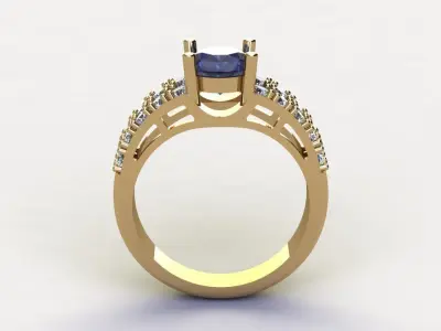 Women ring jewelry fashion model in Asia R70 3D model