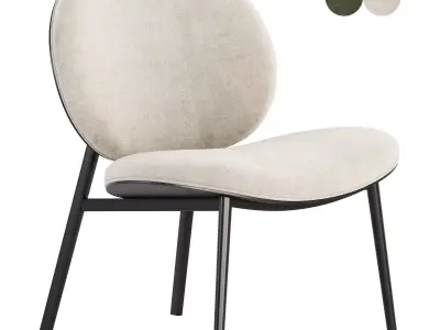 Zuiver fauteuil Spike armchair 3D model