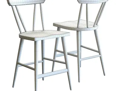 Crate and Barrel Juni Counter Stool 3D model
