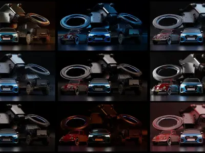 Multi-Purpose Studio HDRI Pack Glamour Hot Showcase Texture