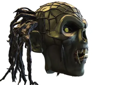 Undead Skull Warrior mask 3D model