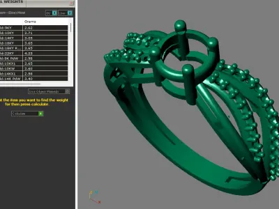 Rings for Women Womens Rings Stone Ring Ready STL 3DM Models  3D print model 20