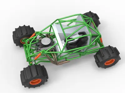 Formula Off Road Version 2 Base Scale 1 to 25 3D print model