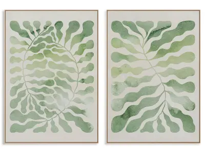 Abstract Painting Frame set 3D model 70