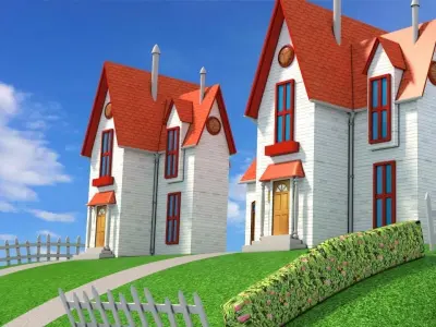 Despicable me Minions house 3D model Low-poly 3D model