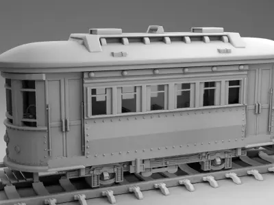 Train car 3D print model