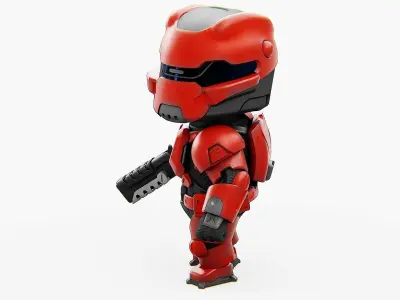 TOON TROOPER IGOR  Rigged for Unreal Engine - Unity - MIXAMO  3D model