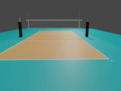 Volleyball Court Free 3D model