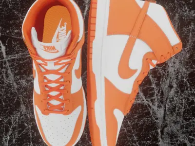 NIKE DUNK HIGH SYRACUSE 3D SHOES Low-poly 3D model