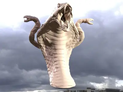 He man Cobra 3 heads  3D model