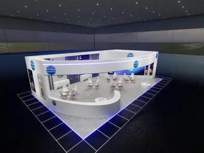 8x14 Exhibition Stand 3D model