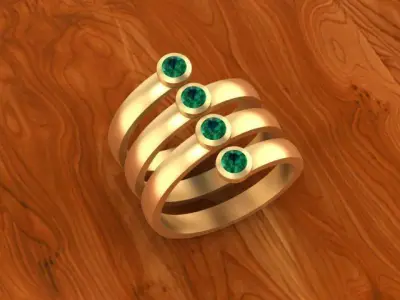 Spiral Ring 3D model