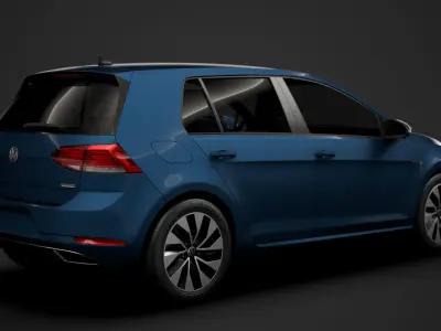 VW Golf TGI Bluemotion 5door Typ5G 2019 3D model