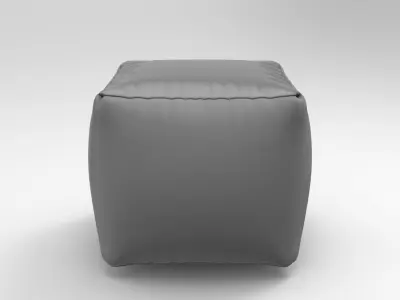 Kitu Pouf Low-poly 3D model