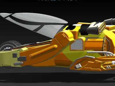 BUJJI CAR  Low-poly 3D model