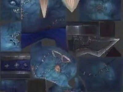 Pharaonic Tomb of Tutankhamen Low-poly 3D model