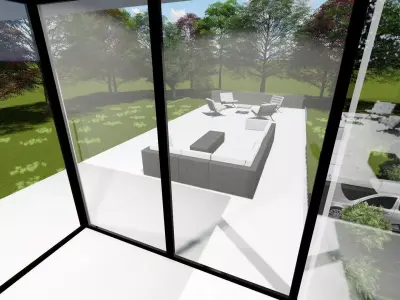 Modern house design 3D model