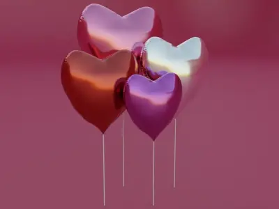 models for Valentine day set 3D models  3D model