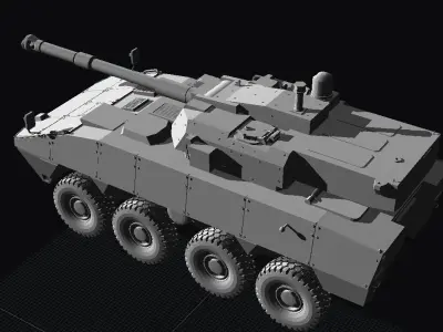 PATRIA AMV 8X8 105MM 3D print model