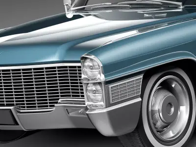 Cadillac DeVille 1965 coupe 3D model