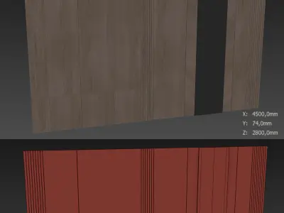 Decorative V47 Wall Panels 3D model
