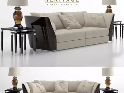 Heritage oasi sofa  3D model