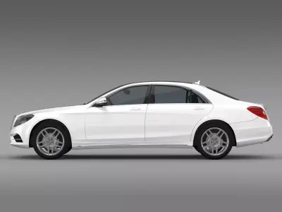 AMG Mercedes Benz S 500 Lang V222 2016 3D model
