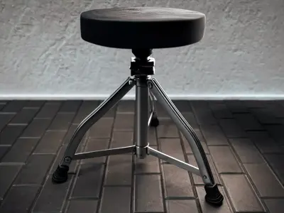 Drum chair Free 3D model