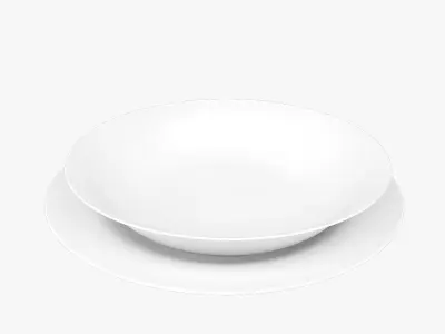 Plate and Bowl 3D model
