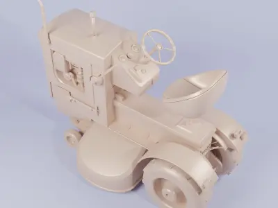 E1139 Tractor -Low-poly 3D models Low-poly 3D model