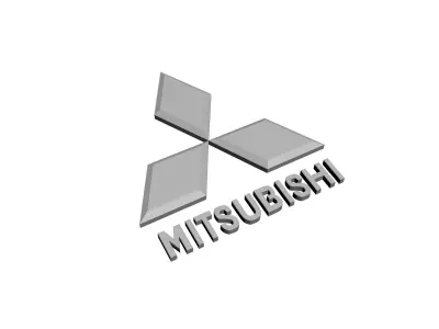Mitsubishi Logo 3D print model