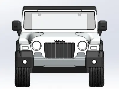Jeep off-road vehicle 3D print model