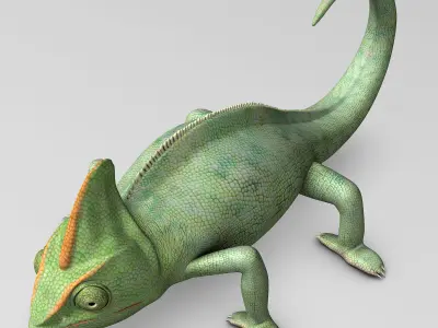 Chameleon - Green 3D model