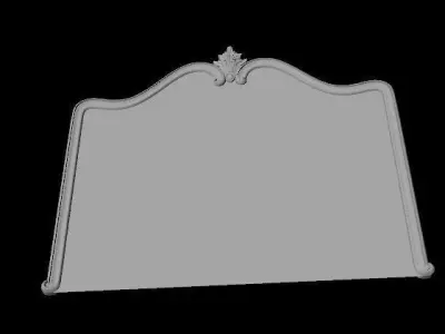 bed headboard and footboard 3D model