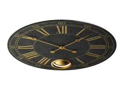 Large Wall Clock 3D model