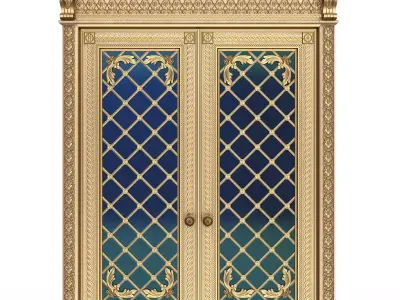 Carved Door Classic 01301 Wood Low-poly 3D model