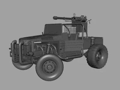 Armored Military Truck 3D model