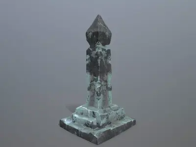 ice pillar Low-poly 3D model purchase