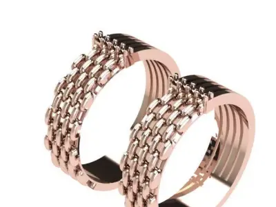 Wedding band ring  3D print model