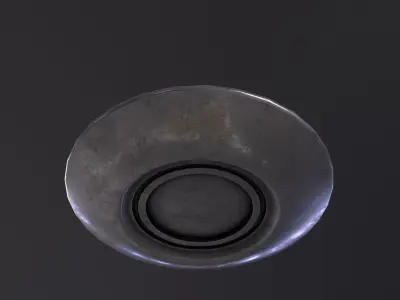 Flying Saucer 3D Model Low-poly 3D model