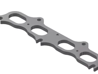 Toyota 3S GE BEAMS Red top exaust manifold  3D model