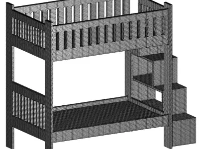 Baby Bunk Bed 3D print model