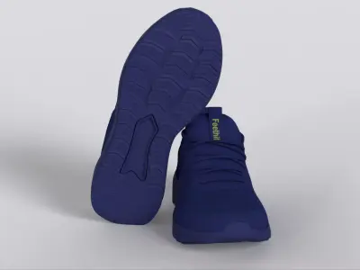 Feethit Womens Running Shoes Tennis Walking Shoe Low-poly 3D model