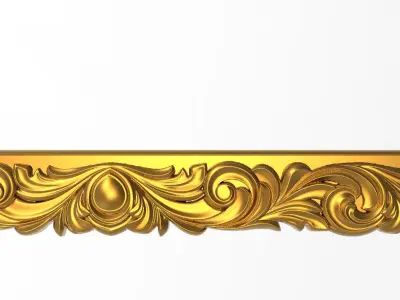 Carved Picture Frame 3D model