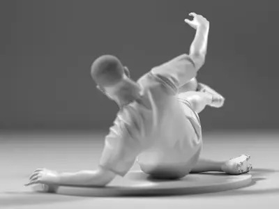 Footballer 05 SledgeStrike 02 Stl 3D print model