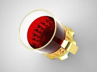 Tea Cup Low-poly 3D model