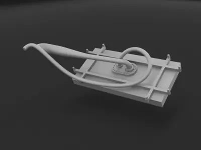 Classic NASCAR Fuel Cell and Under Lid Trunk bracing 3D print model