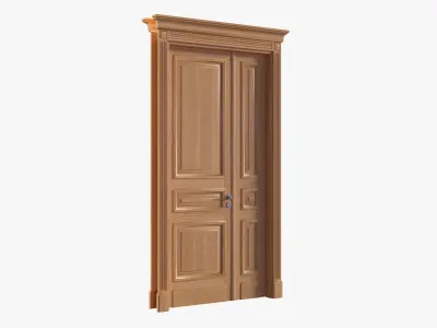 door classic double 01 3D model