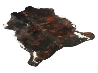 Tricolor Cowhide Rug B5893 3D model
