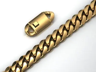 5 MM MIAMI CUBAN LINK CHAIN FOR BRACELETS OR NECKLACE 3D print model
